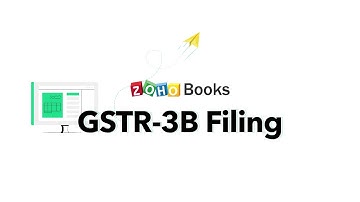 GSTR-3B filing | Zoho Books | India | GST