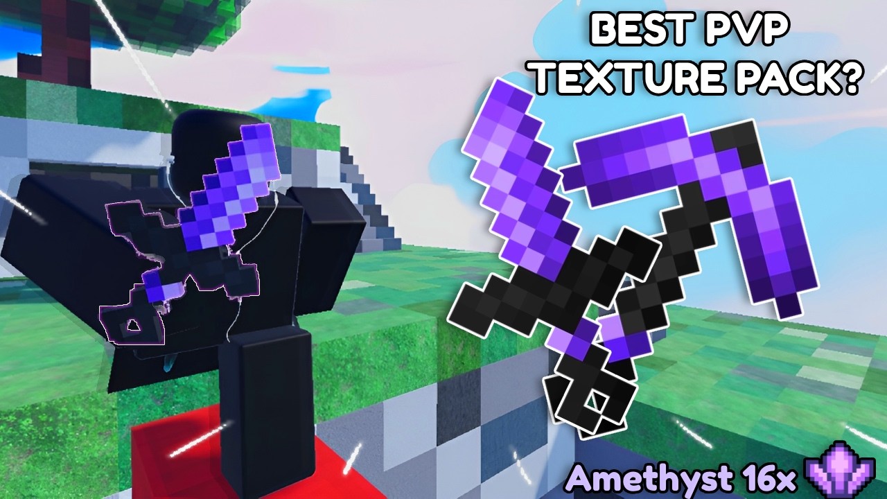 the BEST Bridge Texture Pack: Amethyst 16x [ROBLOX BRIDGE DUELS] - YouTube