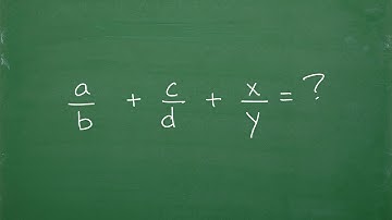 (a/b) + (c/d) + (x/y) = ?  EASY HACK- For Variable Fractions