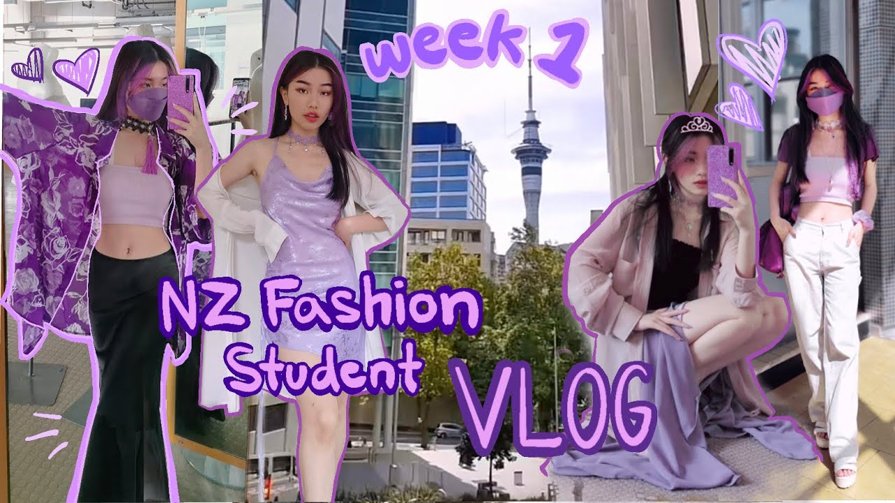 1st week of fashion school in NZ ft.Outfits of the week look book