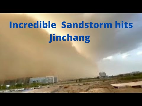 Incredible  Sandstorm hits Jincheng City, Gansu April 25, 2021 || Northwestern China