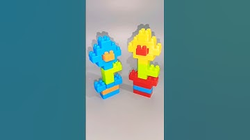 Building Blocks Flowers | ASMR sound | satisfying Diy #asmr #shortvideo #shorts #asmrshorts