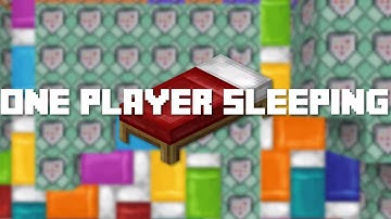 One Player Sleeping for Minecraft 1.12 | Command block Module (Server friendly)