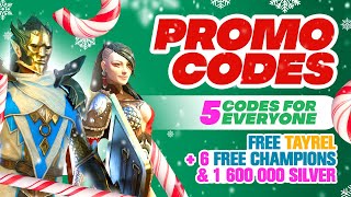 ✅🔥NEW Code for EVERYONE🔥✅ 5 FRESH Raid Shadow Legends PROMO CODES & 16 FREE Champions🎄🥂