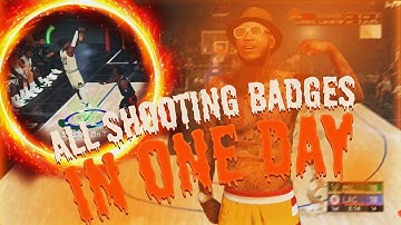 BEST SHOOTING BADGE METHOD IN NBA 2K20!! | ALL SHOOTING BADGES IN ONE DAY!!!