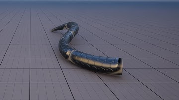 cylinder Worm 0.7 | procedural animation | physics control | Unreal Engine 5