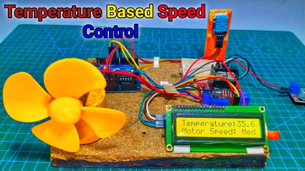 How to make Temperature based Speed Controller Using DHT11 and Arduino ...