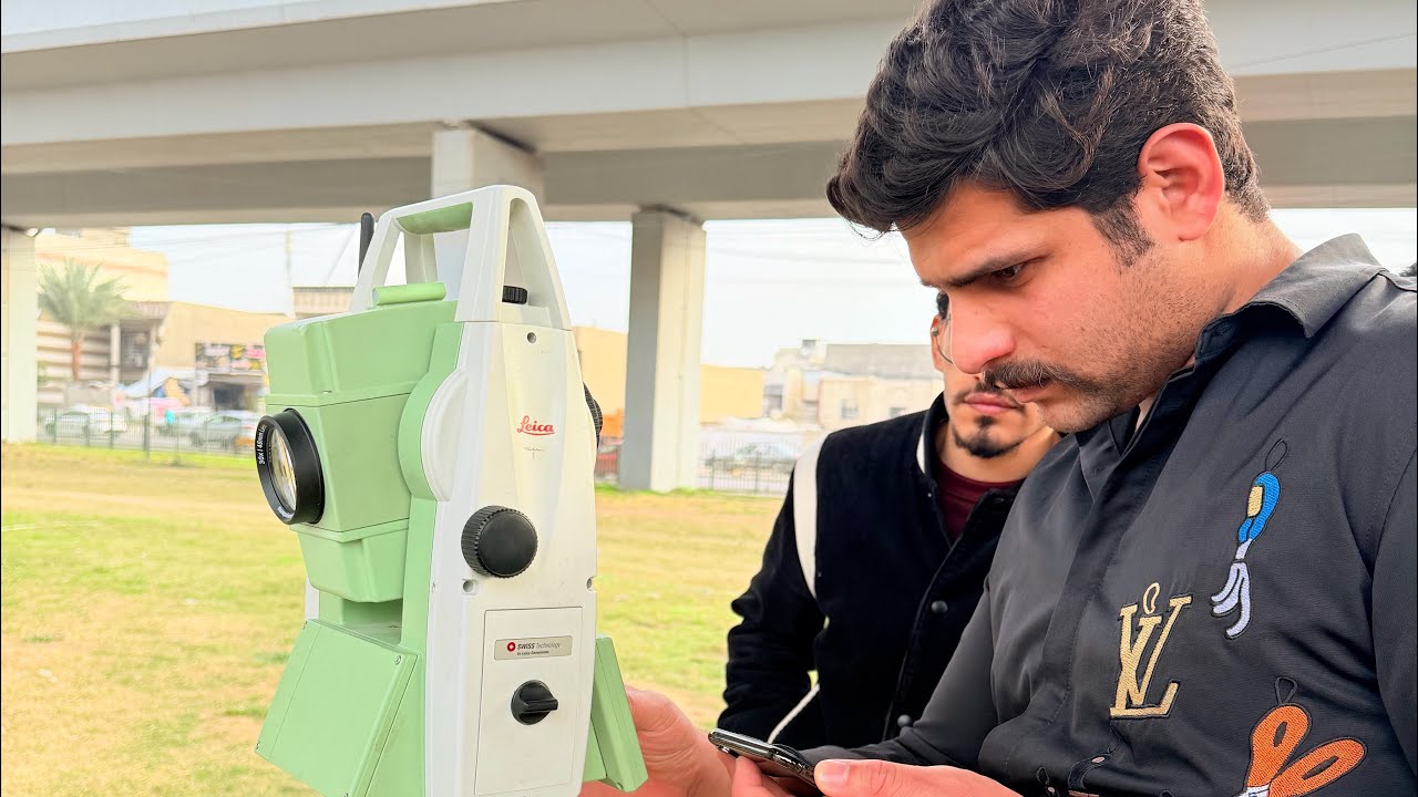 كيفية نصب جهاز التوتل ستيشن لايكا 06 مع العمل الكامل على الجهاز