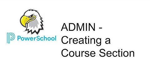 Creating a Course Section