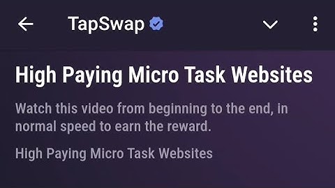 TapSwap Code | High Paying Micro Task Websites