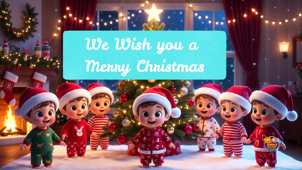 We Wish You a Merry Christmas 🦌🎅 Kids & Toddlers Song 🎶