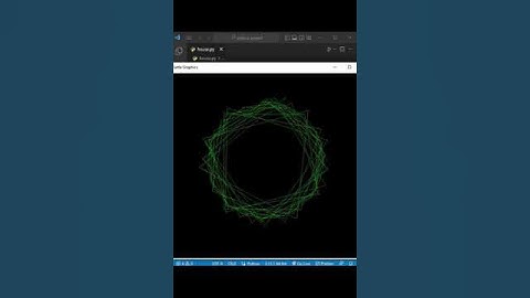 Can you draw a virus using python #shorts