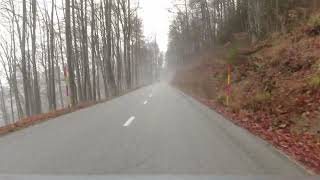 Descending on Mountain Road - Driving in Slovenia