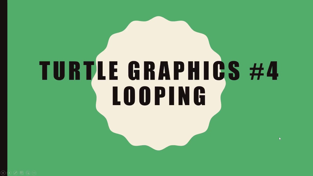 Turtle Graphics Lesson 4 Looping - YouTube