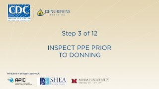 Inspect PPE Prior to Donning (Step 3/12)
