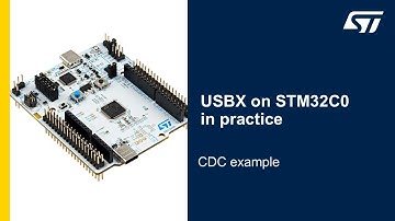 USBX on STM32C0 in practice - 4 USBX CDC