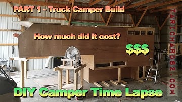DIY TRUCK CAMPER TO TRAILER  CAMPER ENTIRE BUILD TIME LAPSE Part 1 With Cost Analysis $$$