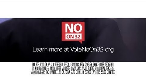 No On 32: Have You Heard?
