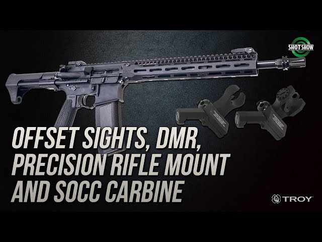 Troy Industries Offset Sights, DMR, PRM, SOCC Carbine - SHOT Show 2019