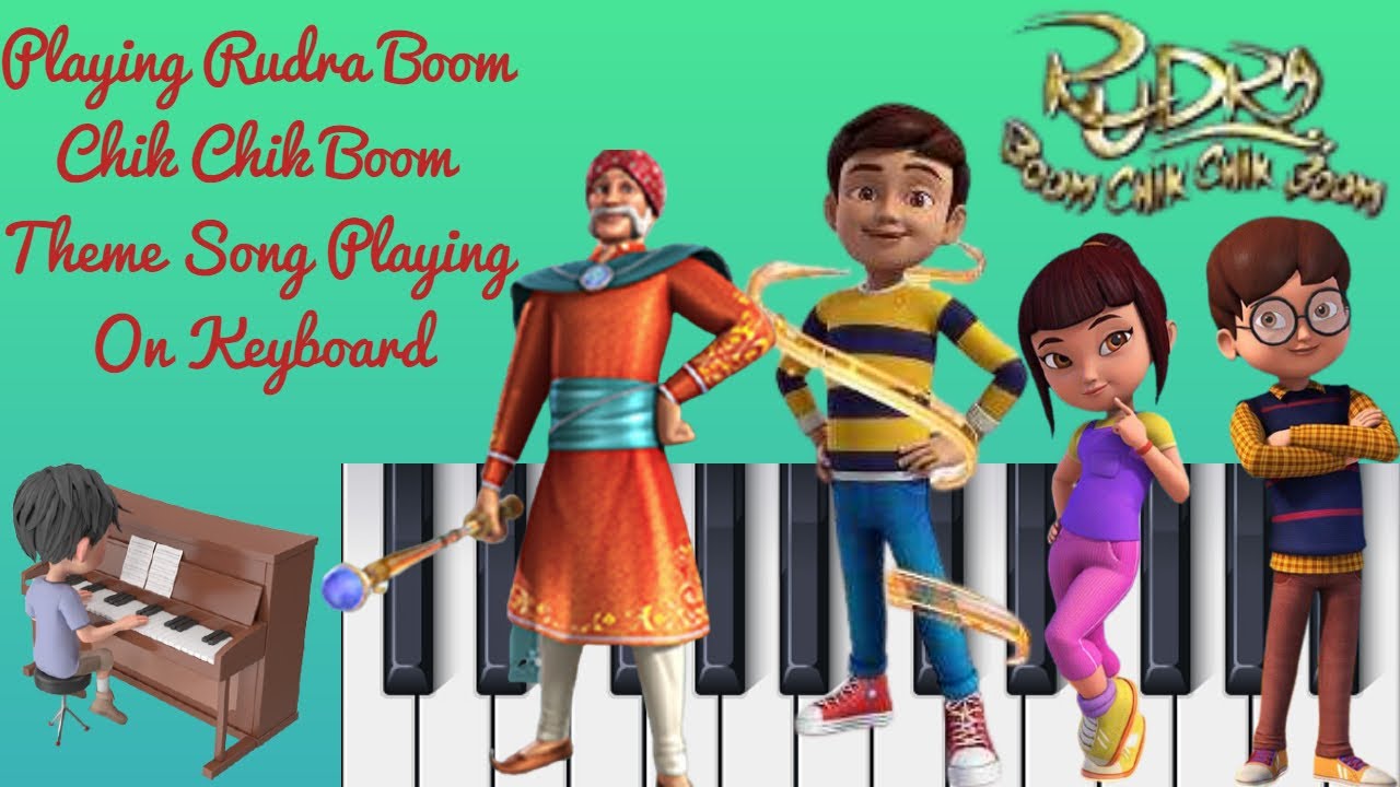 Playing Rudra Boom Chik Chik Boom Theme Song On Keybord - YouTube