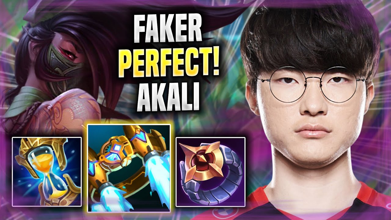 FAKER PERFECT GAME WITH AKALI! - T1 Faker Plays Akali MID vs Viktor ...