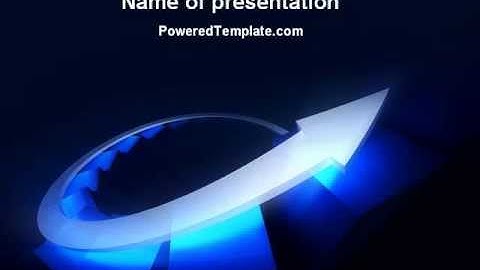 Rating Arrow PowerPoint Template by PoweredTemplate.com