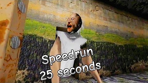 Granny 1.8 - Extreme mode - Speedrun 25 seconds (read description)