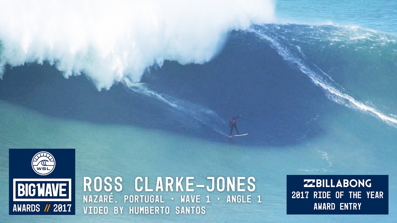 Ross Clarke-Jones at Nazaré 1 - 2017 Billabong Ride of the Year