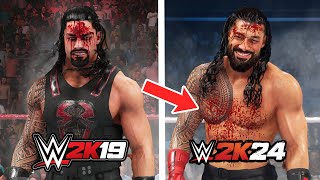 35 Things WWE 2K24 Did Better Than 2k19 (Features,Match Types & More)