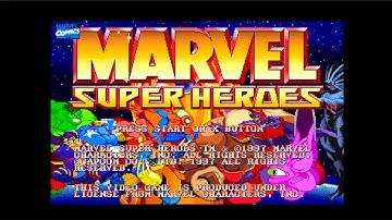Marvel Super Heroes Demo - Sony PlayStation - Intro & Title Screen
