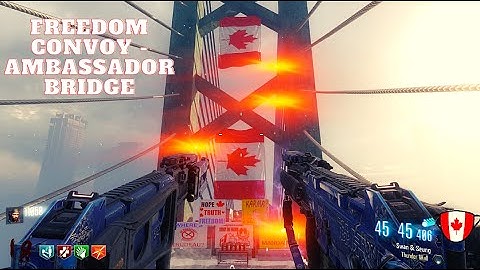 Double Dually Freedom Convoy - Ambassador Bridge Black ops 3 Custom Zombies