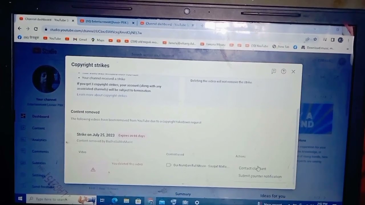 YouTube strike| active copyright strike on youtube| how to solve YouTube strike | copyright claim