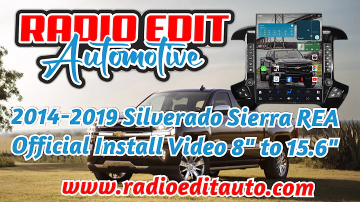 Radio Edit 2014-2019 AuCar Silverado Sierra 15.6 Best Install Video Tesla Screen 8" Radio Upgrade