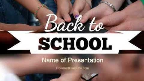 Back to School Concept PowerPoint Template by PoweredTemplate.com