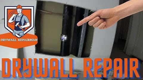 straightforward process of fixing holes in walls, particularly those resulting from plumbing repair