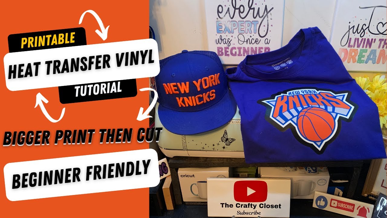 How to use Printable Heat Transfer Paper/Vinyl, Part 2, BIGGER PRINT THEN  CUT