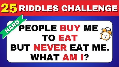 Only 1% Can Solve All 25 Riddles in 10 Seconds 🧠