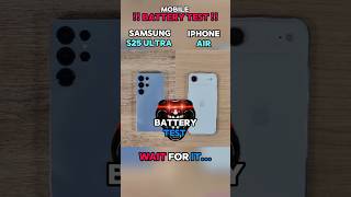 ⚡☠️😱 SAMSUNG S25 ULTRA VS IPHONE AIR BATTERY TEST!!