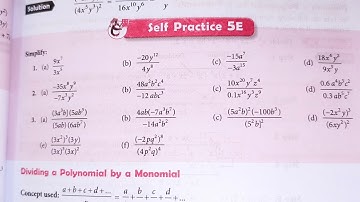 new learning composite mathematics class 8 self practice 5e | Schand maths solutions chapter 5 ex 5e