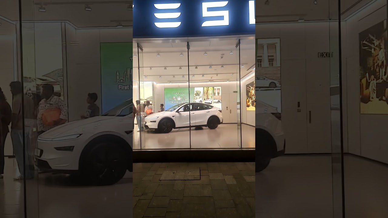 Tesla Showroom In Mumbai Tech World 