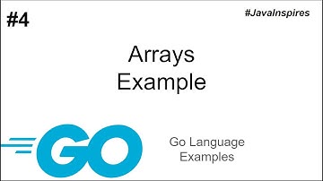 Arrays Example | Go language Examples | Java inspires