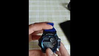 cara setting masa jam tangan sport