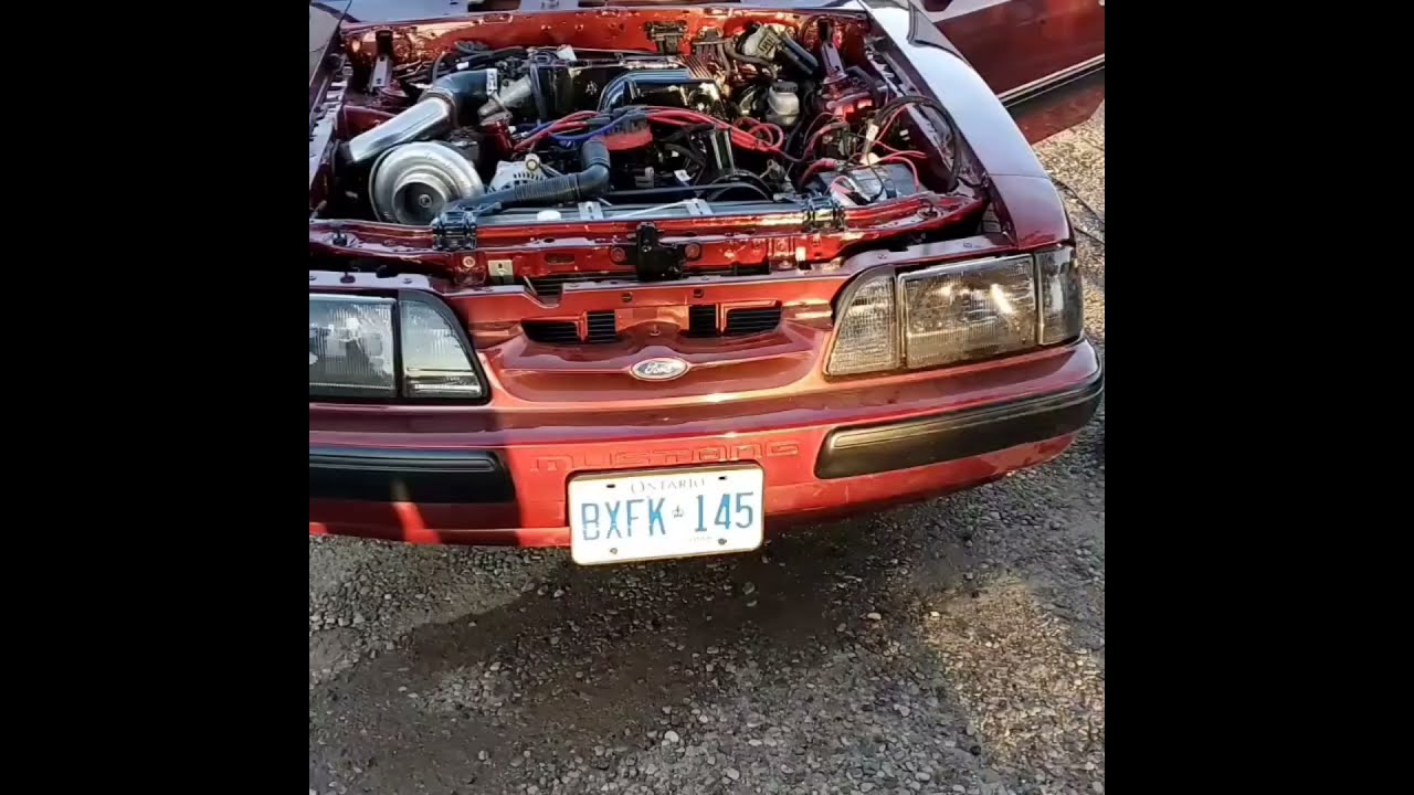 Spencer's 91 Foxbody Mustang  with on3 turbo.