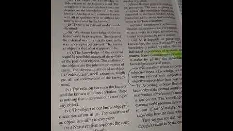 Logic H.S 2nd Year Unit 5 (Realism :Naive and Scientific)