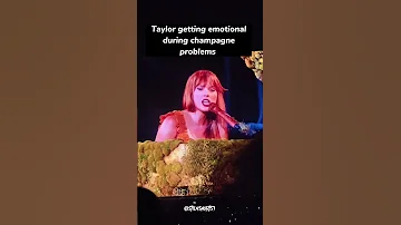 Taylor Swift Crying While Singing Champagne Problems 