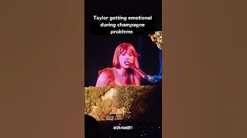 Taylor Swift crying while singing 'Champagne Problems' 🤧