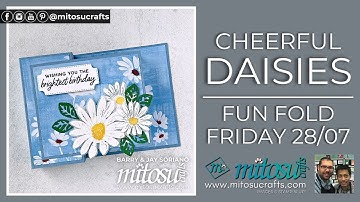 How To Make A Cheerful Daisies Fancy Birthday Card for Fun Fold Friday with Stampin
