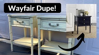 High End Furniture Dupe | Wayfair Inspired, Bamboo Nightstand Makeover | Dupe Challenge 2022