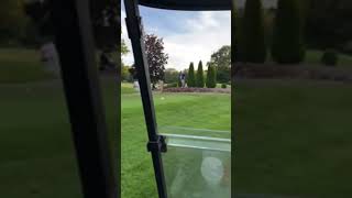 Police chase through an Ohio golf course