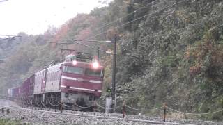 EF81 627牽引 貨物列車　3091レ